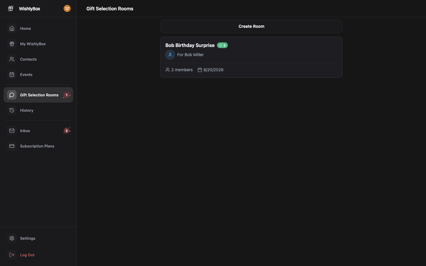 WishlyBox Reservations