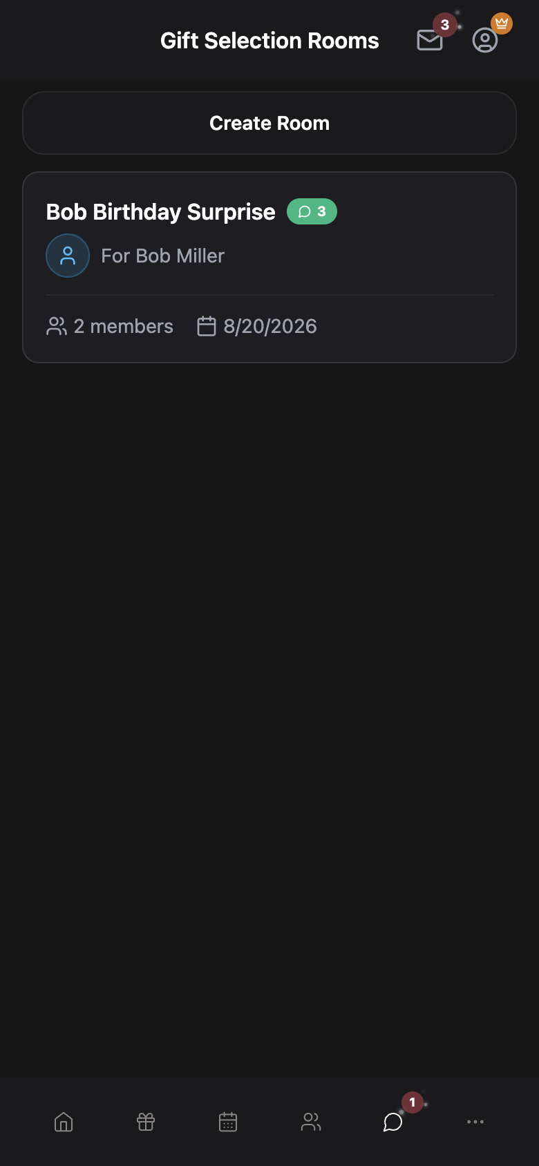 WishlyBox mobile Reservations